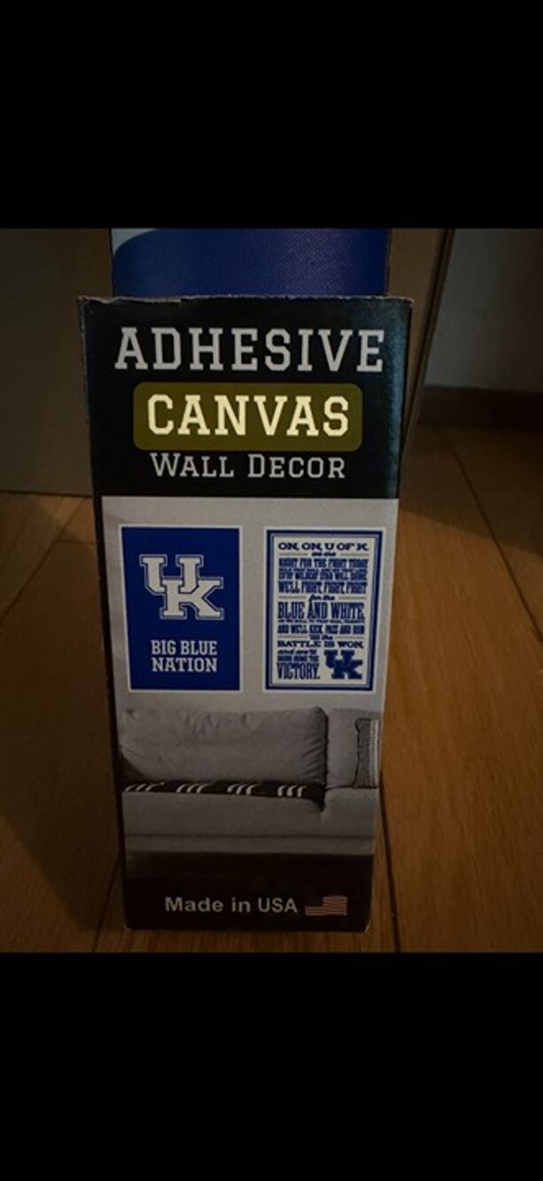 Kentucky Wildcats UK Adhesive Canvas Wall Decor Big Blue Nation New